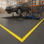 Mechanics Garage Floor Tiles - Oil-Proof Surface - Professional flooring