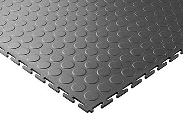 Slip-not 7mm Heavy-Duty Industrial PVC Floor Tiles – Interlocking Garage & Workshop Flooring