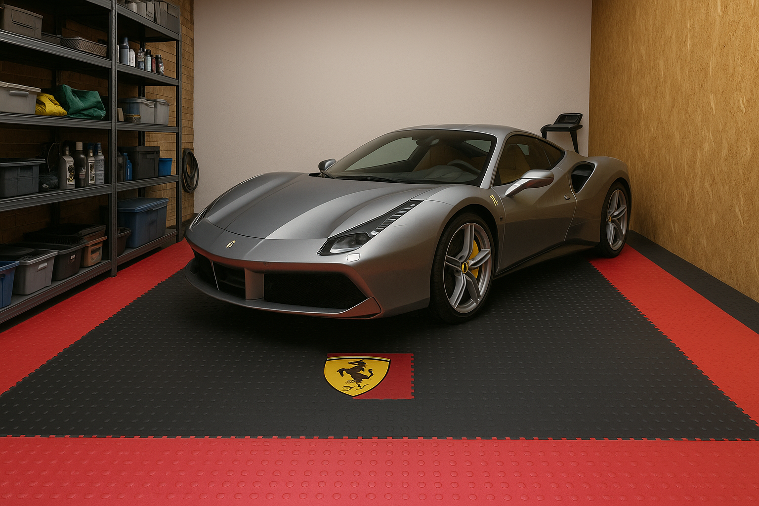 Slip-not 7mm Heavy-Duty Industrial PVC Floor Tiles – Interlocking Garage & Workshop Flooring