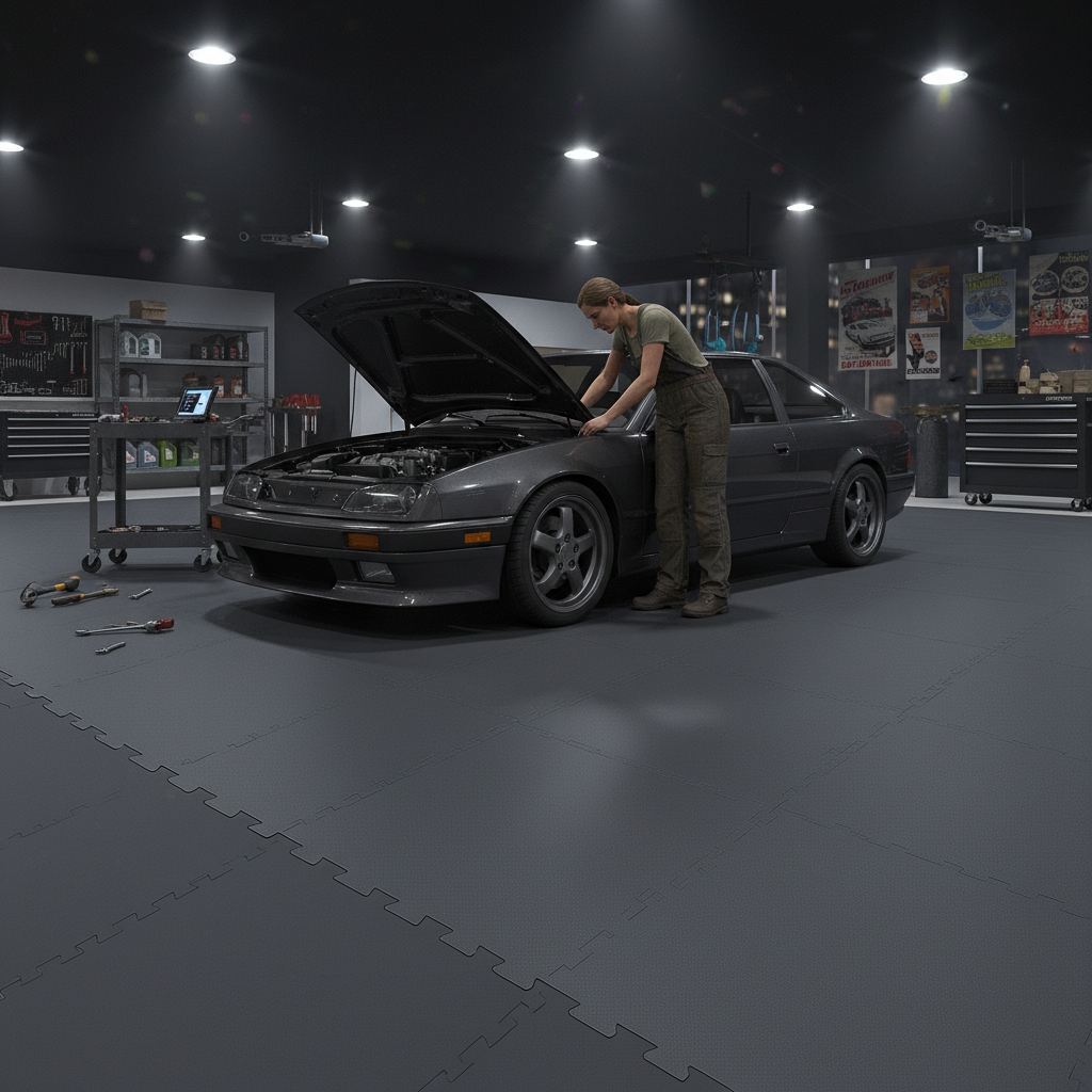 Independent Garage Flooring - Anti-Fatigue Construction - Professional flooring