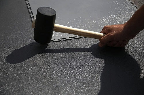 Rubberco Interlocking 10mm Ultra Heavy Duty PVC Floor Tiles for Warehouse, Aircraft Hangar & Fire Stations