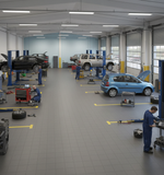 Mechanics Garage Floor Tiles - Oil-Proof Surface