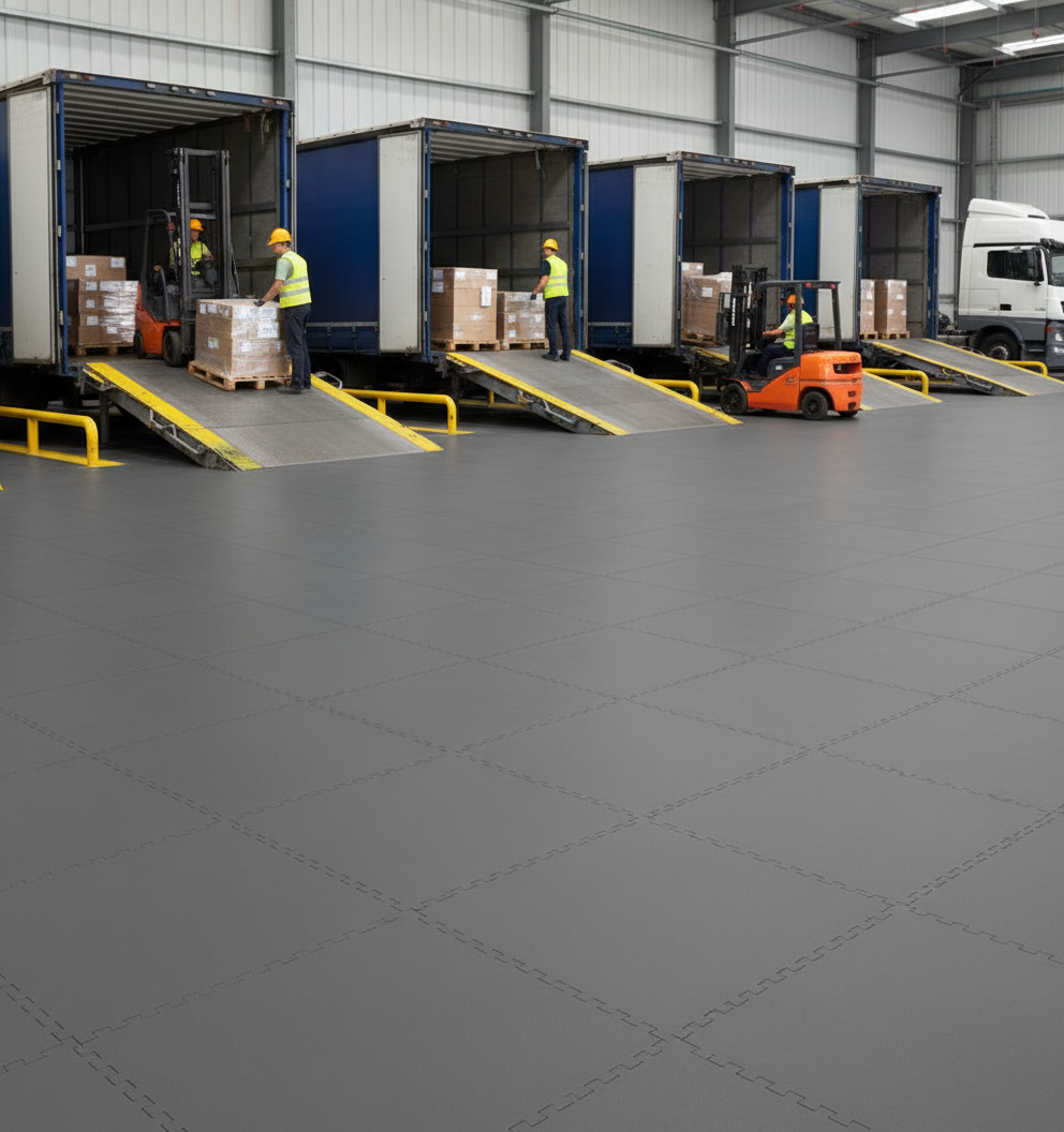 Heavy-Duty Concrete Overlay Tiles - 20 Tonne Rated