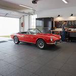 Heavy-Duty Concrete Overlay Tiles - 20 Tonne Rated installed in home garage setting