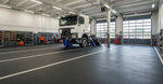HGV garage floor tiles 10mm commercial vehicle workshop truck bay flooring