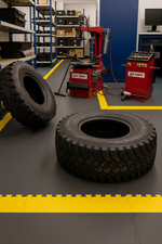 HGV garage floor tiles 10mm commercial vehicle workshop truck bay flooring