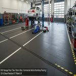 HGV Garage Floor Tiles 10mm Ultra Heavy | Commercial Vehicle Workshop Flooring | Oil & Diesel Resistant 5T Rated UK installed in home garage setting