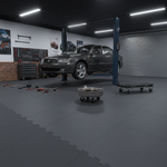 Mechanics Garage Floor Tiles - Oil-Proof Surface - Professional industrial flooring