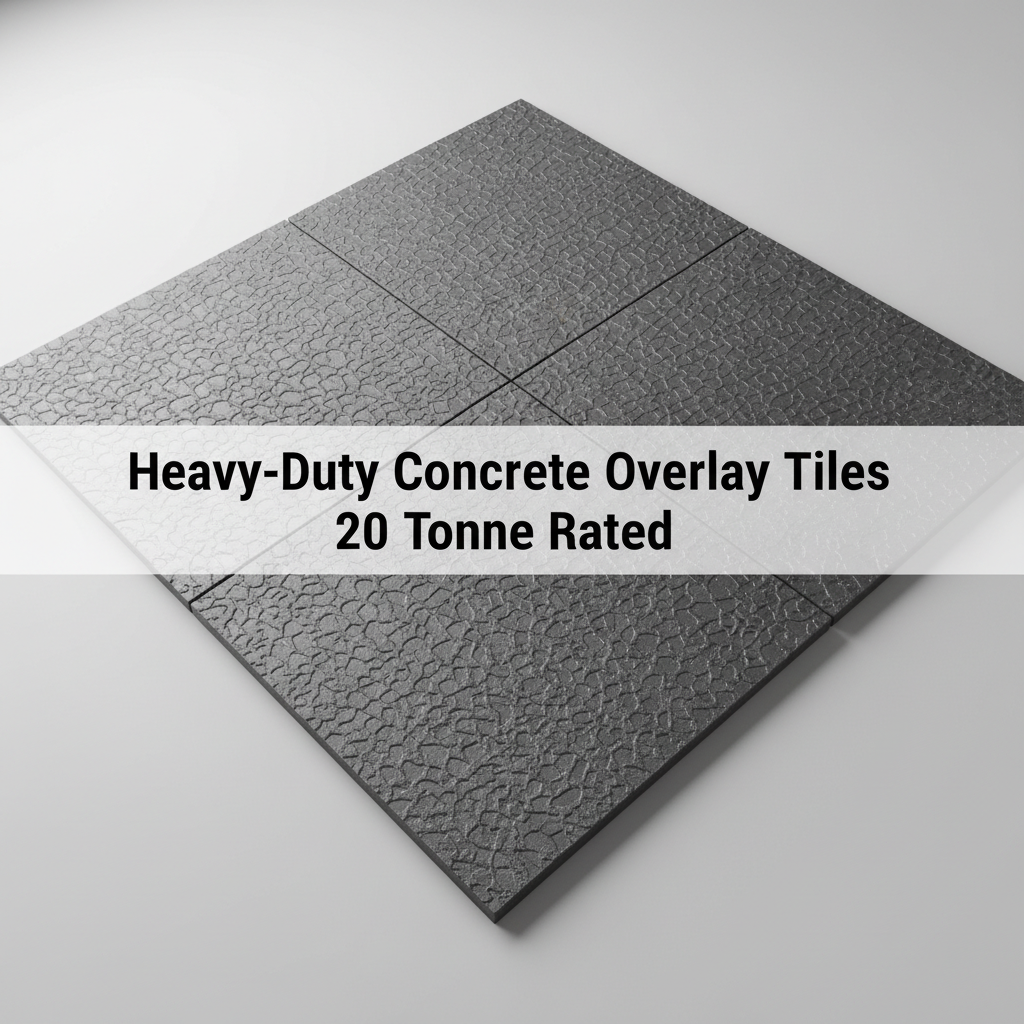 Heavy-Duty Concrete Overlay Tiles - 20 Tonne Rated