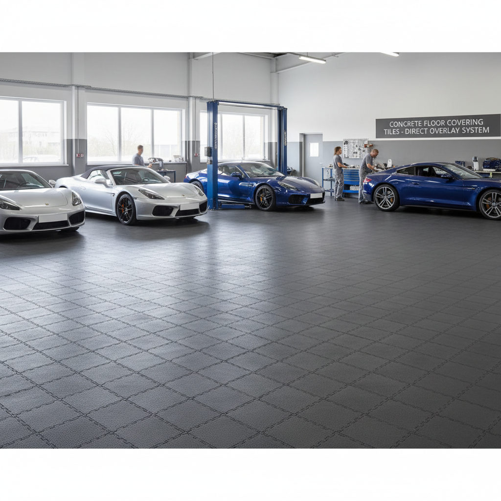 Concrete Floor Covering Tiles - Direct Overlay System