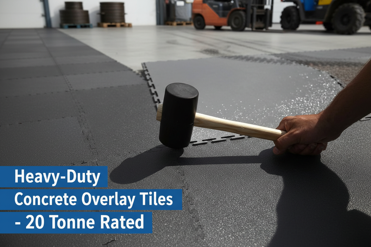 Heavy-Duty Concrete Overlay Tiles - 20 Tonne Rated