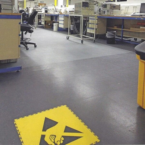 Slip-not 7mm ESD221 Anti-Static Interlocking PVC Floor Tiles – ESD-Safe Flooring for Electronics, Server Rooms & Industrial Use