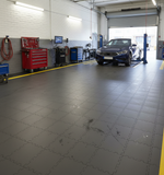 Heavy Duty Garage Floor Tiles 10mm PVC | Interlocking Oil Resistant Workshop Flooring | 5T Load Rated 500mm UK