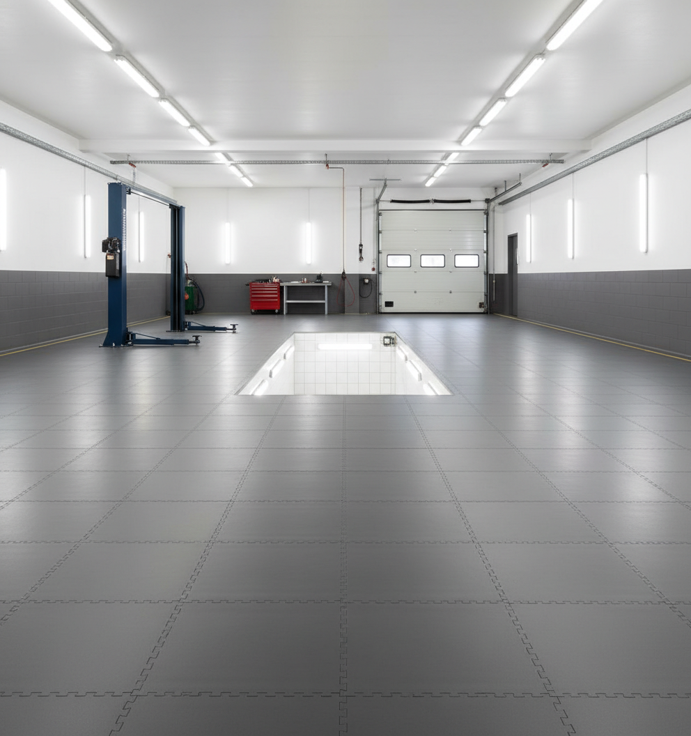 Independent Garage Flooring - Anti-Fatigue Construction