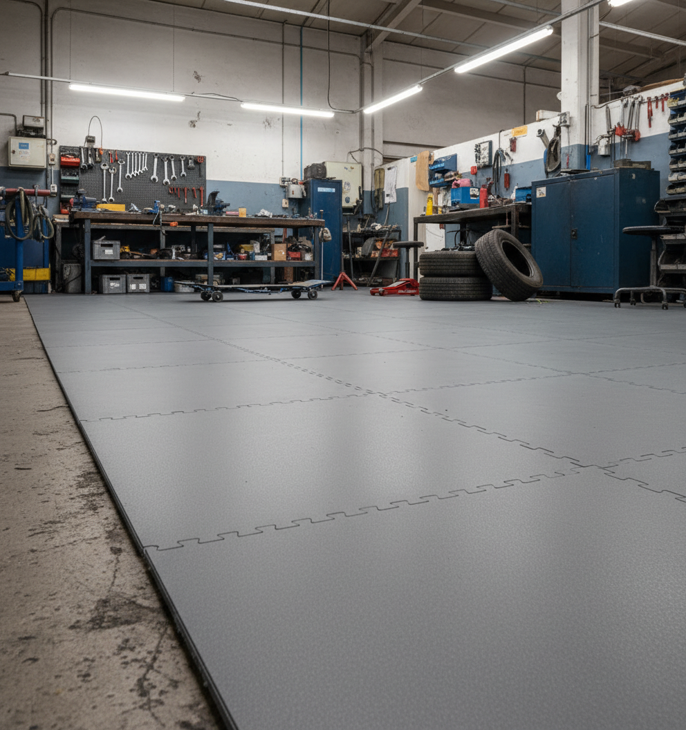 Concrete Floor Covering Tiles