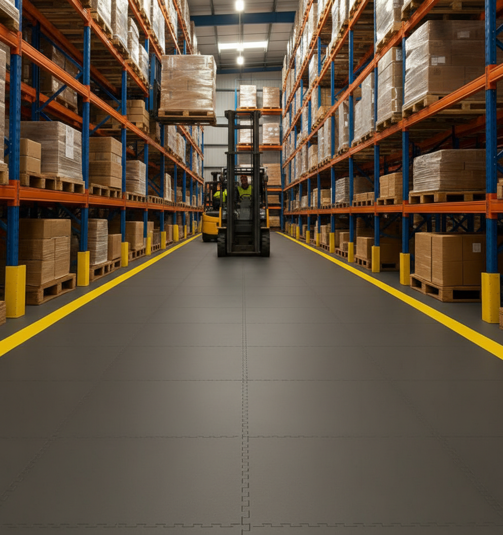 Logistics Centre Flooring - Quick Section Install