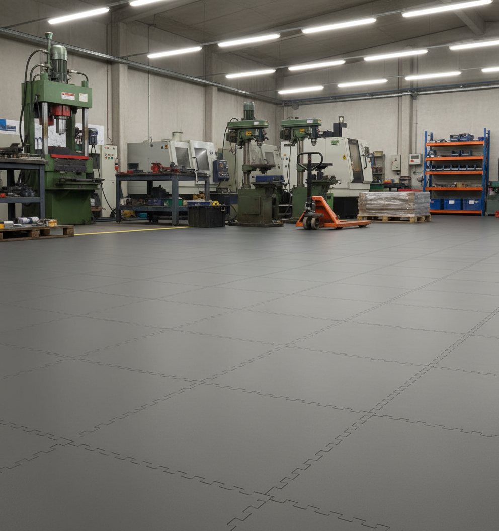 Heavy-Duty DC Floor Tiles - Dust-Free Surface