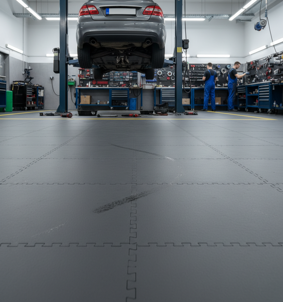 Engineering Workshop Floor Tiles - Machine Shop Grade