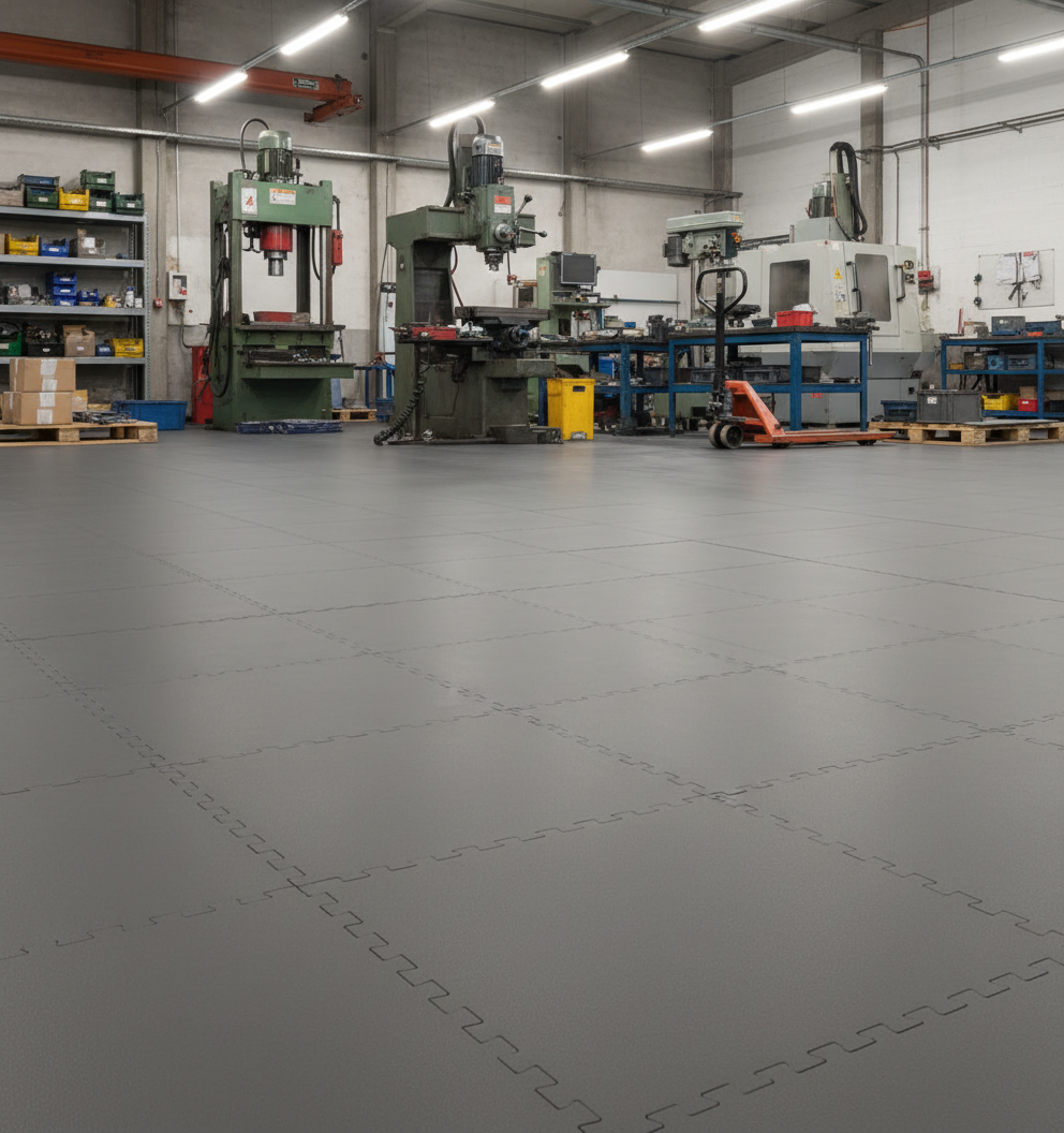 Heavy Machinery Floor Tiles - Vibration Dampening