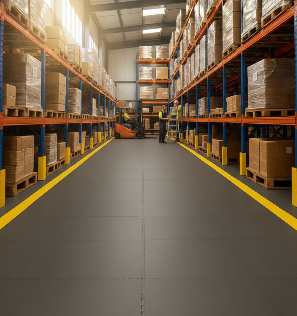 Heavy Machinery Floor Tiles - Vibration Dampening