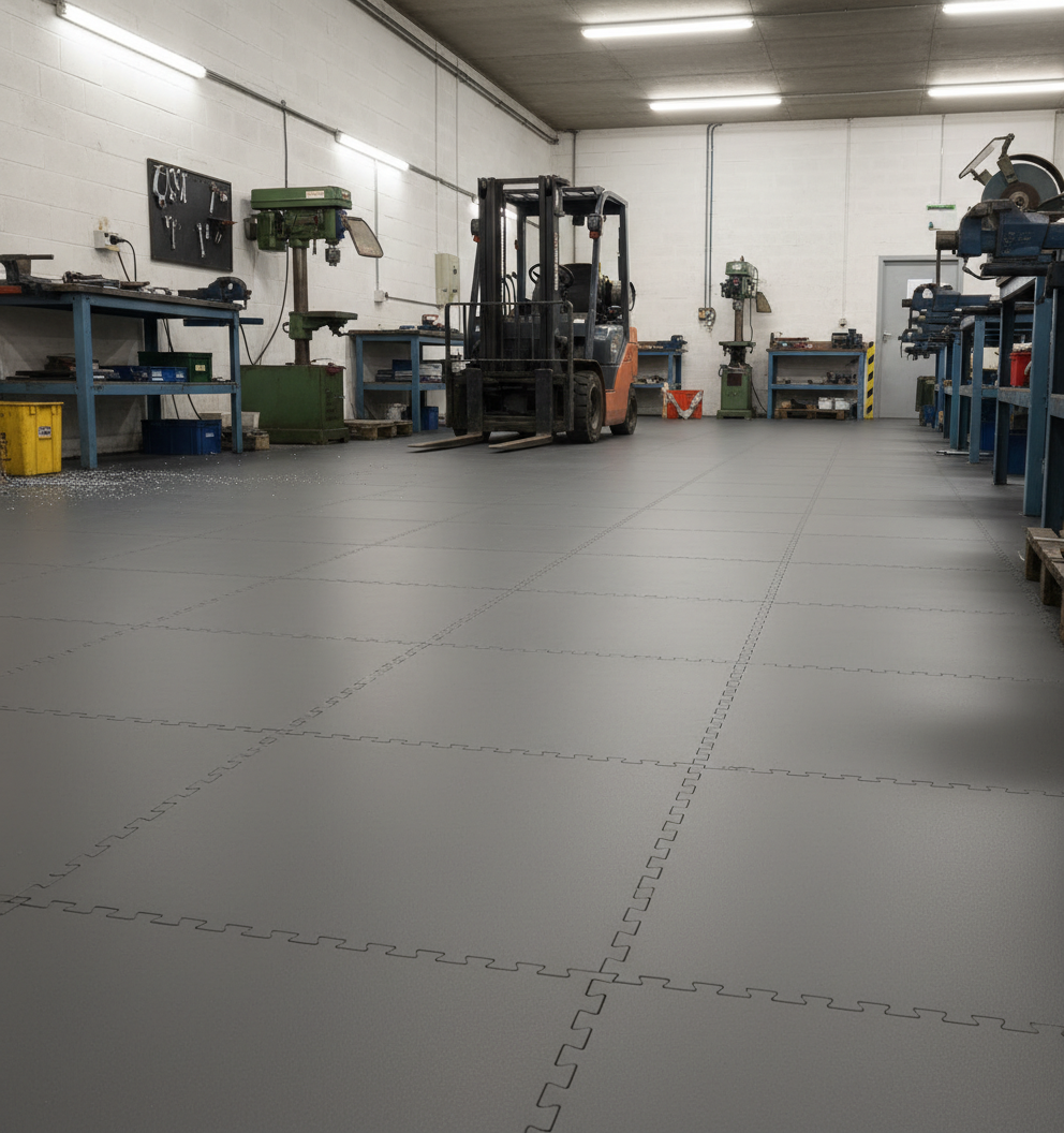 Heavy-Duty Floor Tiles - Epoxy-Level Performance